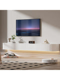 Consola TV Suspendida de 220 cm con Luces LED, Centro Multimedia Flotante para Pantallas de 85 a 95 Pulgadas
