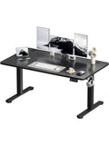 Escritorio electrico de altura regulable con tablero de 140 x 60 cm para oficina o teletrabajo