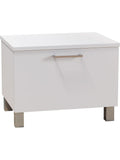 Armario Auxiliar de Bano con 2 Puertas y Cajon, Blanco, 51 cm de Ancho