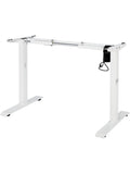 Escritorio Elevable Electrico con Regulacion de Altura Puerto USB y Diseno Contemporaneo Blanco