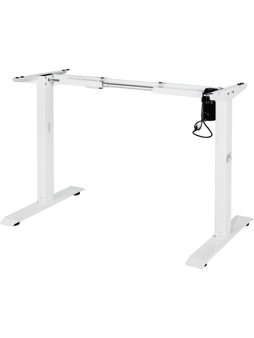 Escritorio Elevable Electrico con Regulacion de Altura Puerto USB y Diseno Contemporaneo Blanco